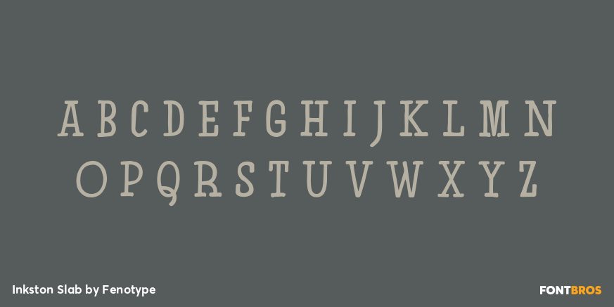 Inkston Slab Font Poster #2