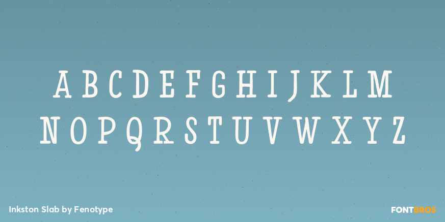 Inkston Slab Font Poster #3