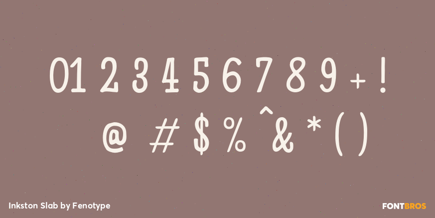 Inkston Slab Font Poster #4