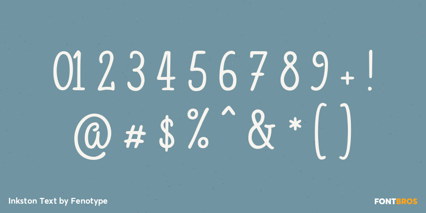 Inkston Text Font Poster #1