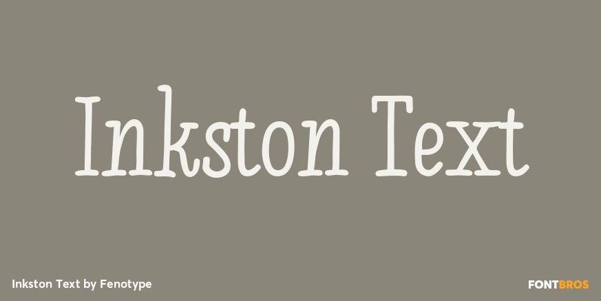 Inkston Text Font Poster #1