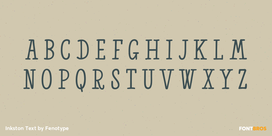 Inkston Text Font Poster #2