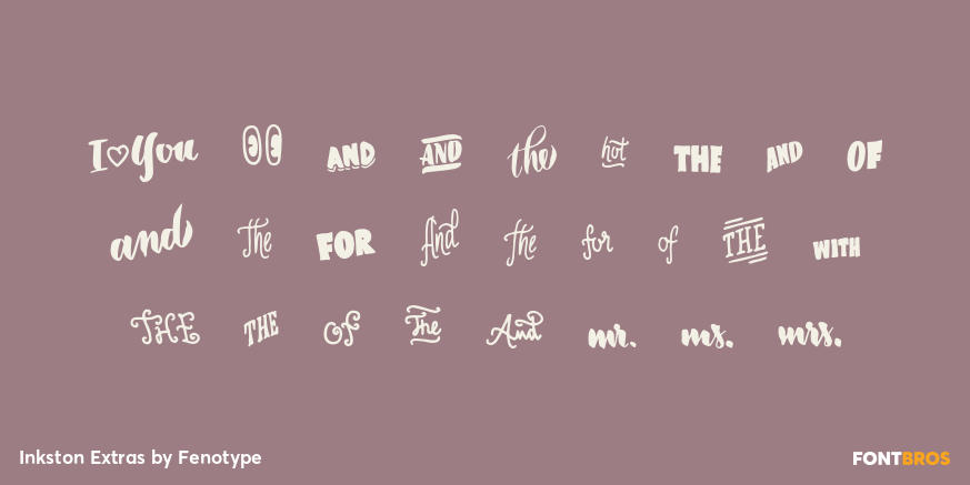 Inkston Extras Font Poster #2