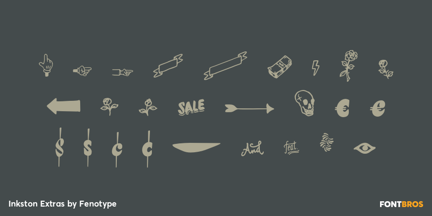 Inkston Extras Font Poster #3