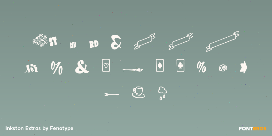 Inkston Extras Font Poster #4