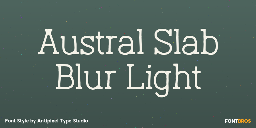 Austral Slab Blur Light Poster