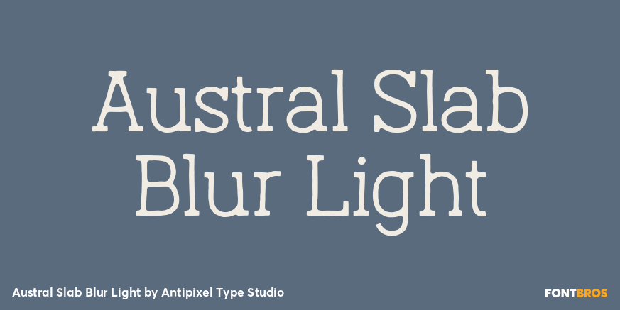 Austral Slab Blur Light Poster