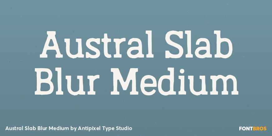 Austral Slab Blur Medium Poster