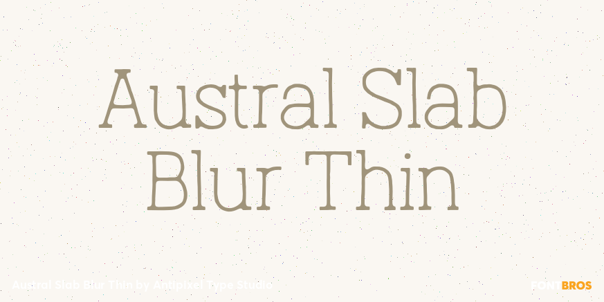 Austral Slab Blur Thin Poster