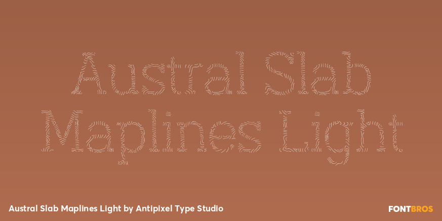 Austral Slab Maplines Light Poster