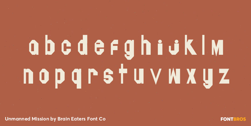 Unmanned Mission Font Poster #3