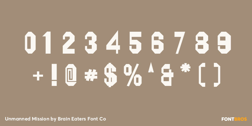 Unmanned Mission Font Poster #4