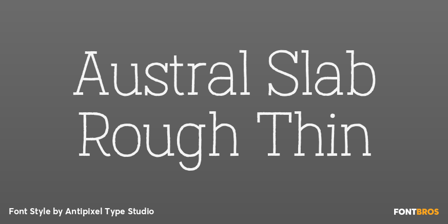 Austral Slab Rough Thin Poster