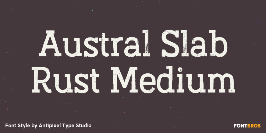 Austral Slab Rust Medium Poster