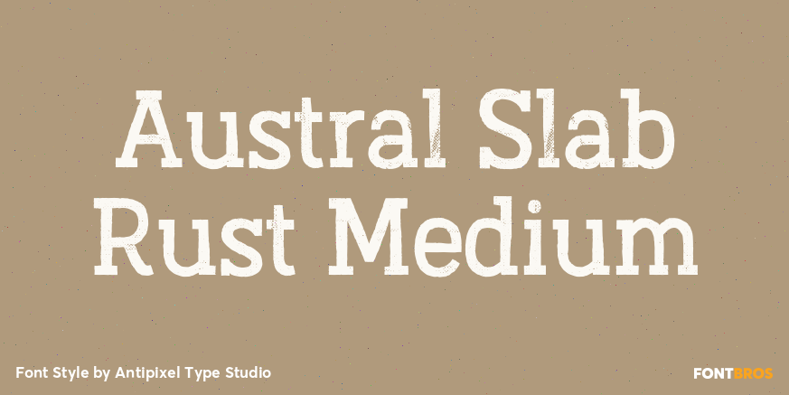 Austral Slab Rust Medium Poster
