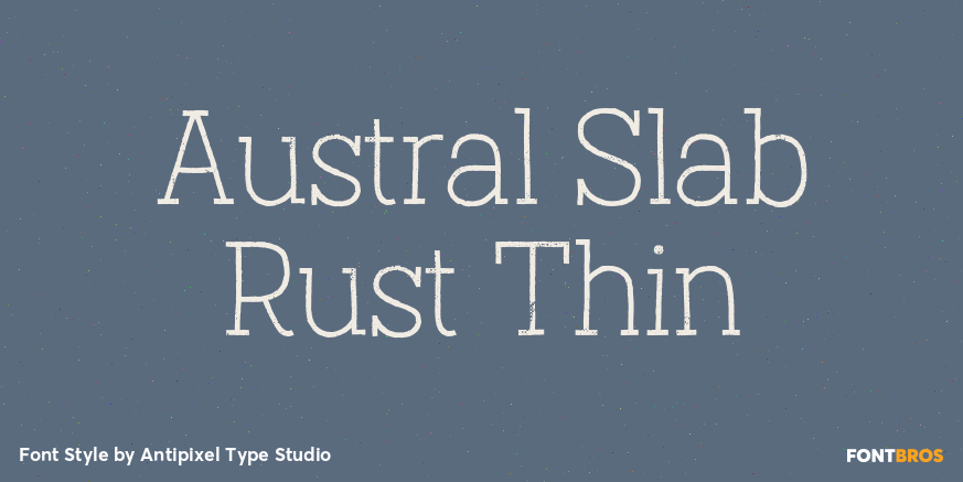 Austral Slab Rust Thin Poster