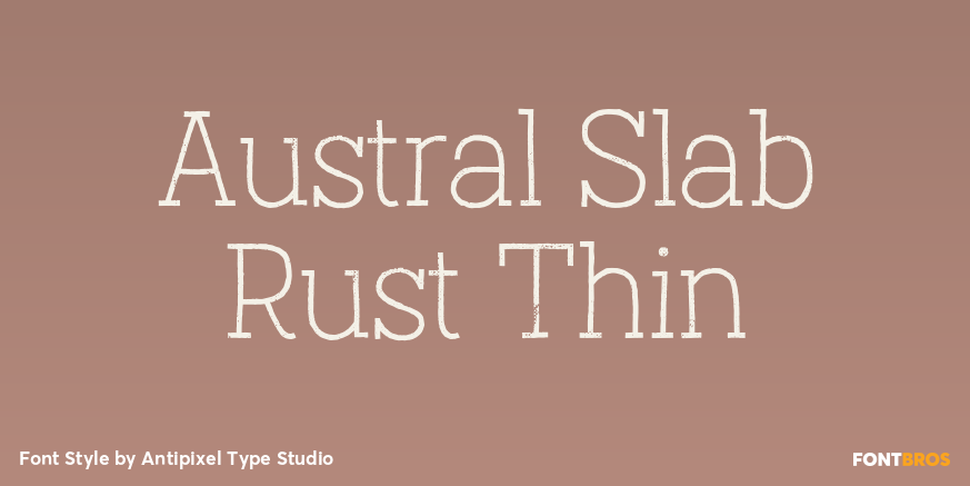 Austral Slab Rust Thin Poster