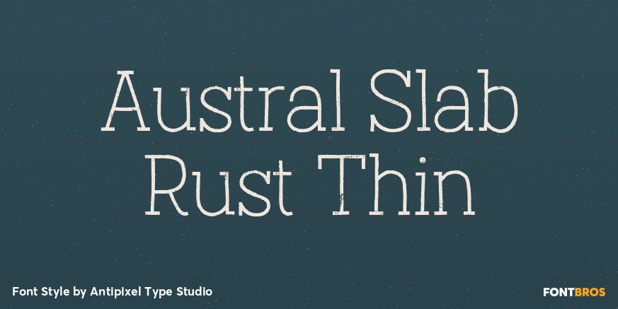 Austral Slab Rust Thin Poster