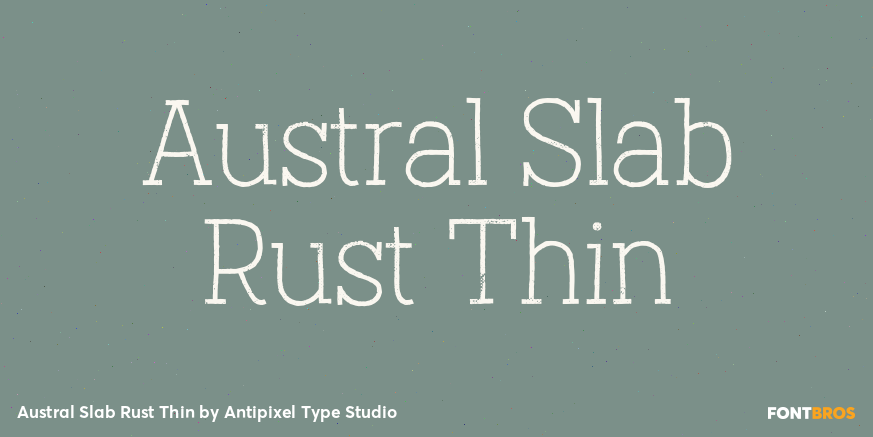 Austral Slab Rust Thin Poster