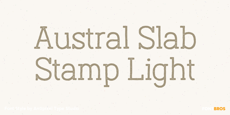 Austral Slab Stamp Light Poster