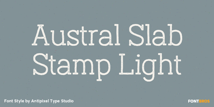 Austral Slab Stamp Light Poster