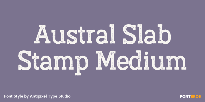 Austral Slab Stamp Medium Poster