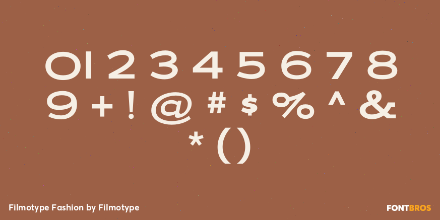 Filmotype Fashion Font Poster #1