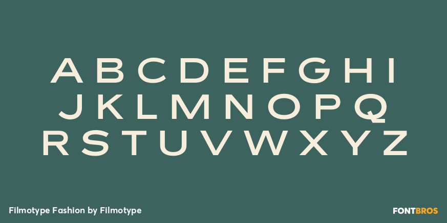 Filmotype Fashion Font Poster #1