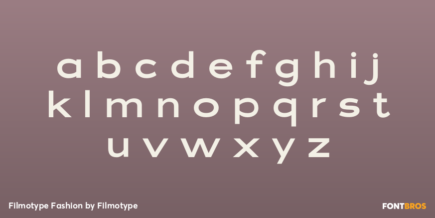 Filmotype Fashion Font Poster #1
