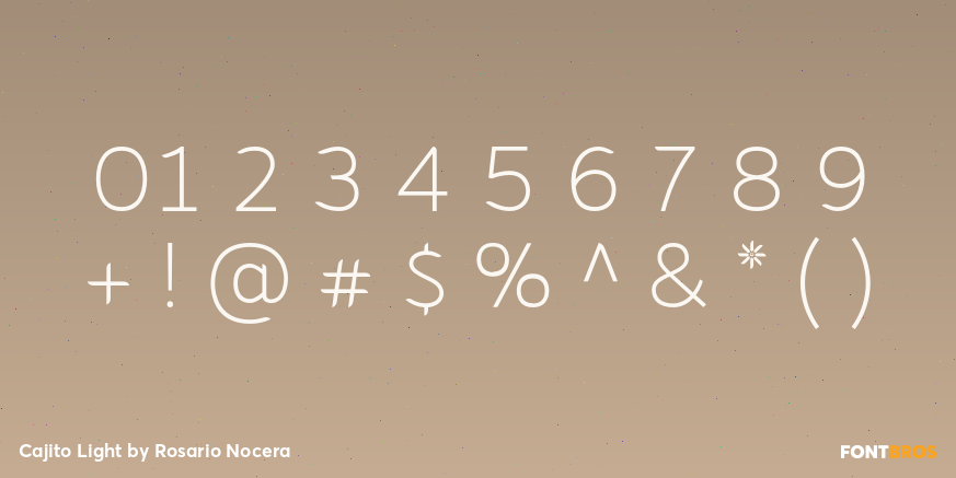 Cajito Light Font Poster #4