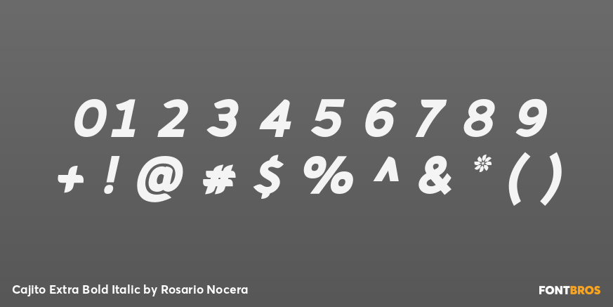 Cajito Extra Bold Italic Font Poster #4