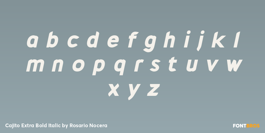 Cajito Extra Bold Italic Font Poster #3