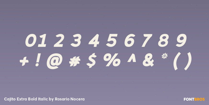 Cajito Extra Bold Italic Font Poster #4