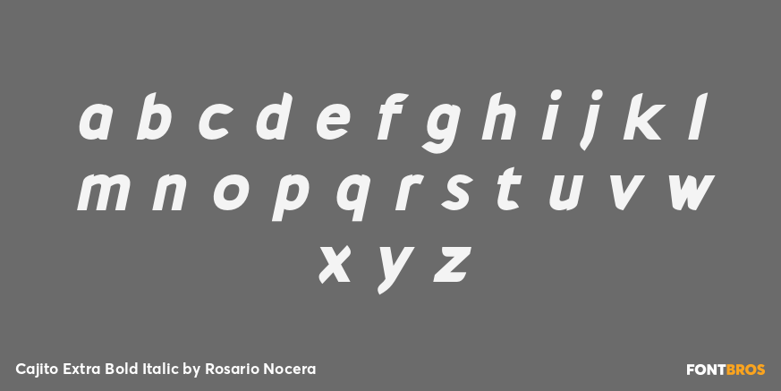 Cajito Extra Bold Italic Font Poster #3