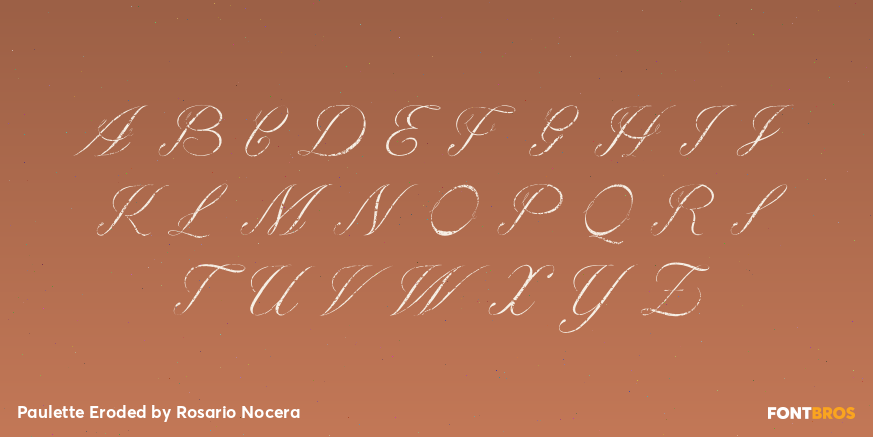 Paulette Eroded Font Poster #2