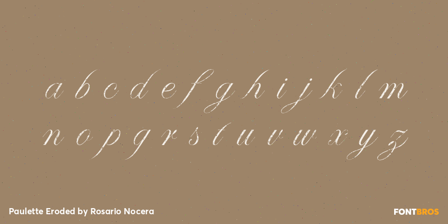 Paulette Eroded Font Poster #3