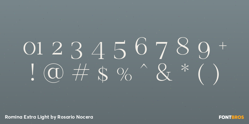 Romina Extra Light Font Poster #1