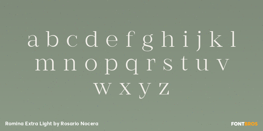 Romina Extra Light Font Poster #3