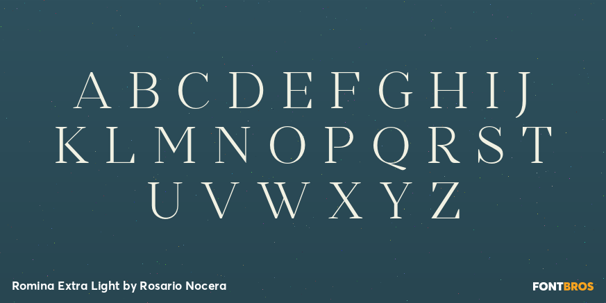 Romina Extra Light Font Poster #1