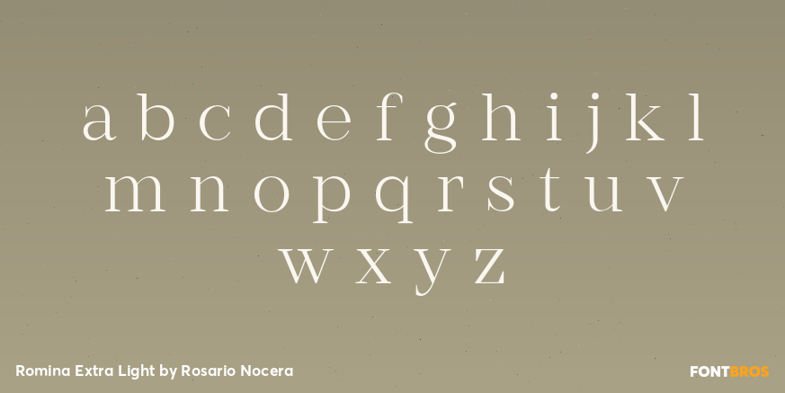 Romina Extra Light Font Poster #1