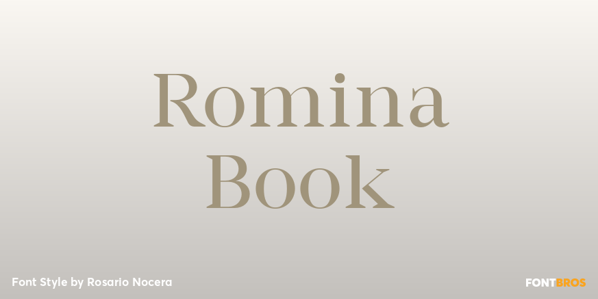 Romina Book Font Poster #1