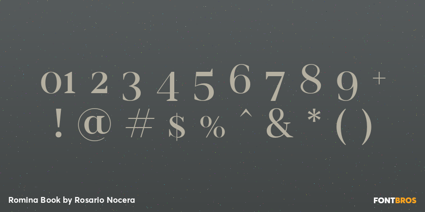 Romina Book Font Poster #4