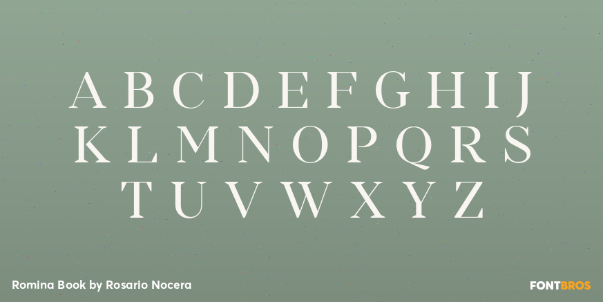 Romina Book Font Poster #2