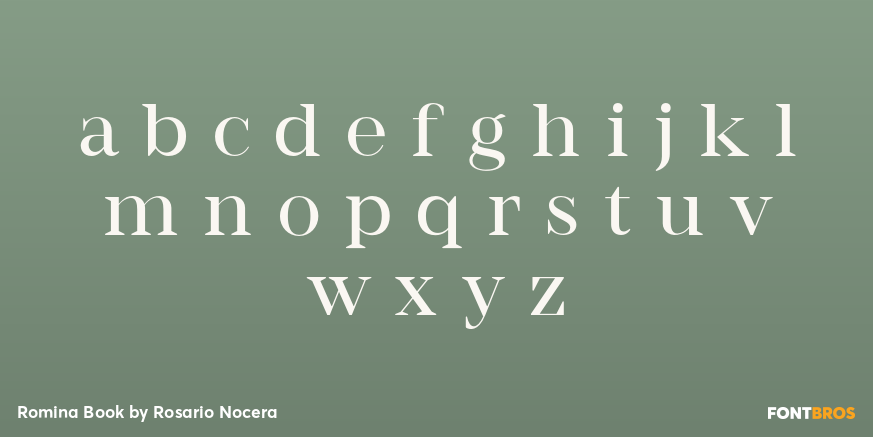 Romina Book Font Poster #3