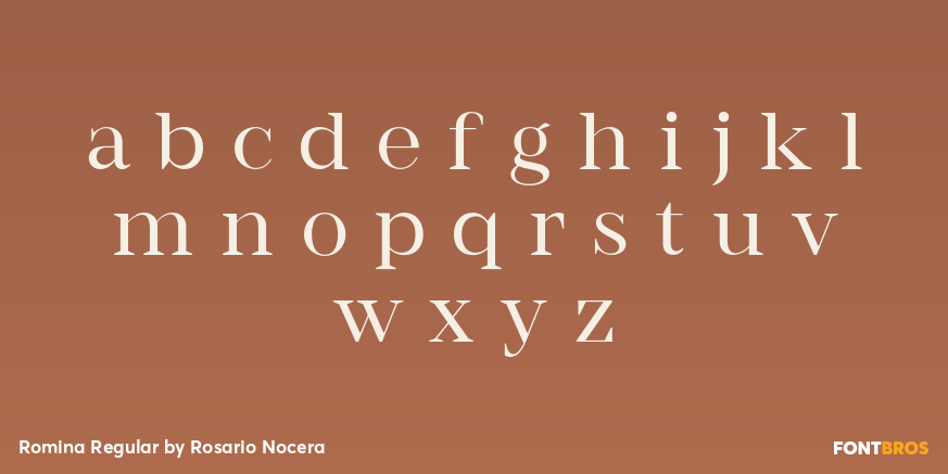 Romina Regular Font Poster #3