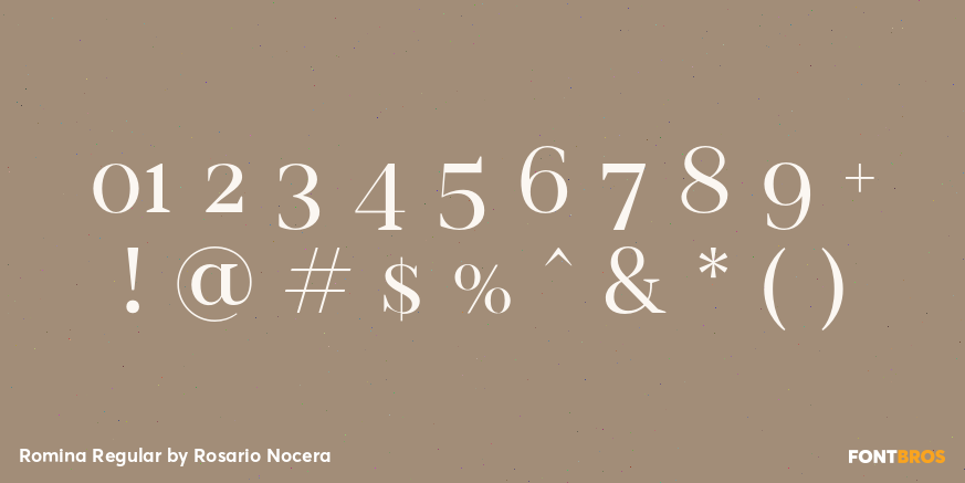 Romina Regular Font Poster #4