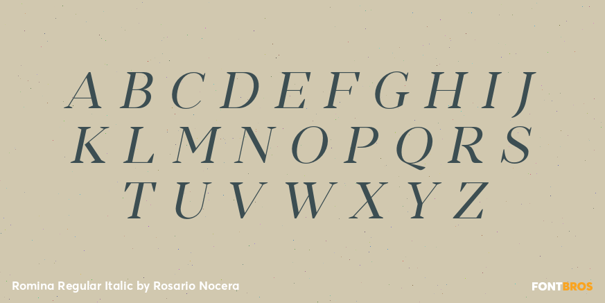 Romina Regular Italic Font Poster #2