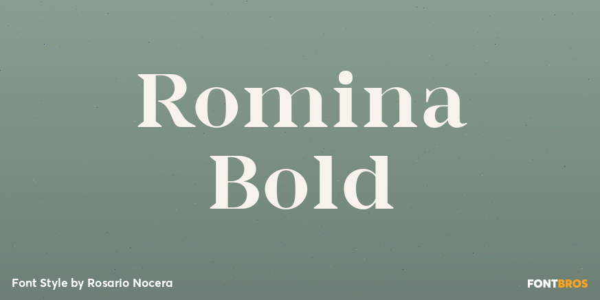 Romina Bold Font Poster #1