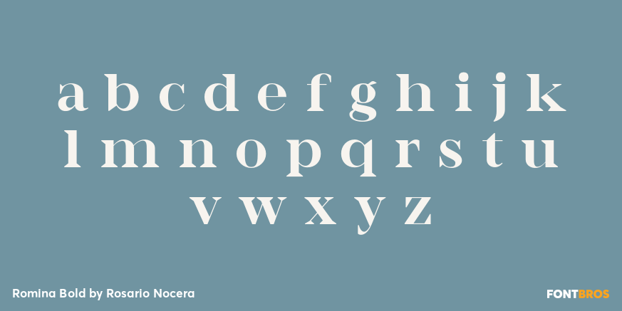 Romina Bold Font Poster #3