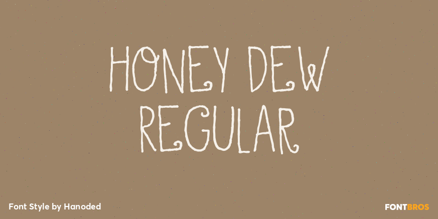 Honey Dew Regular Font Poster #1